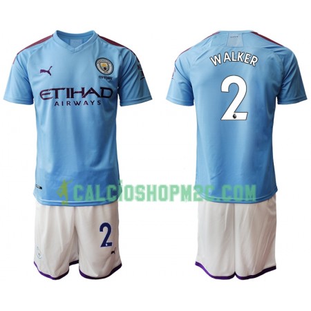 Manchester City WALKER 2 Bambino Maglia Prima 2019/2020 Manica Corta (+ Pantaloncini)